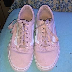 pink low top vans